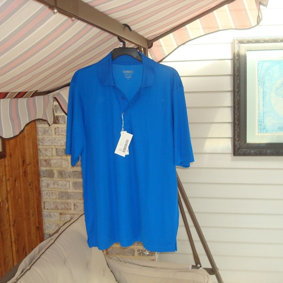 royal blue golf shirt